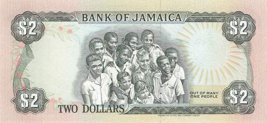 Jamaika 2 Dollar 1993 p69e